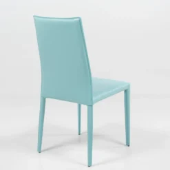 Airnova Kesha Chaise contemporaine en croûte de cuir><noscript><img width=