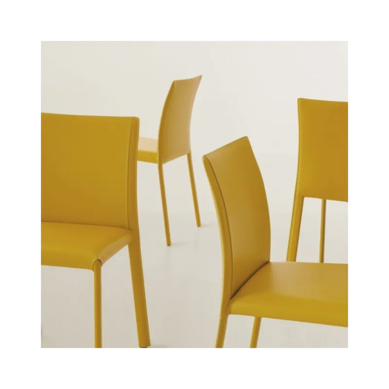 Airnova Kiris Chaise en croûte de cuir italienne> Chaise De Cuisine