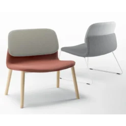 Sokoa Klik Chauffeuse confortable en tissu pieds bois made in France><noscript><img width=