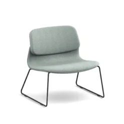 Sokoa Klik Chauffeuse confortable en tissu avec pieds traineau en métal><noscript><img width=