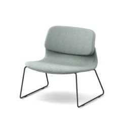 Sokoa Klik Chauffeuse confortable en tissu avec pieds traineau en métal><noscript><img width=