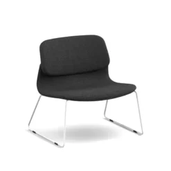 Sokoa Klik Chauffeuse confortable en tissu avec pieds traineau en métal><noscript><img width=
