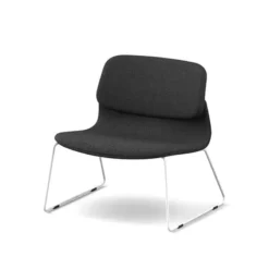 Sokoa Klik Chauffeuse confortable en tissu avec pieds traineau en métal><noscript><img width=