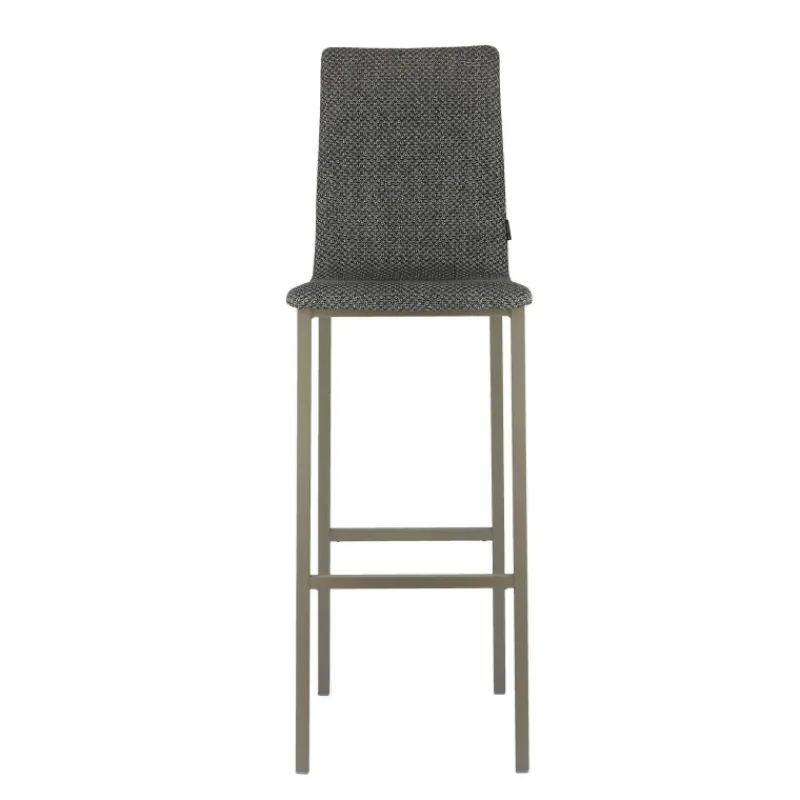Mobliberica Koko ® Tabouret de bar dossier haut en tissu> Tabouret De Bar (assise +/- 80 Cm)