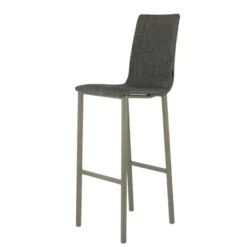 Mobliberica Koko ® Tabouret de bar dossier haut en tissu><noscript><img width=