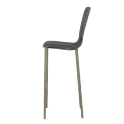 Mobliberica Koko ® Tabouret de bar dossier haut en tissu><noscript><img width=