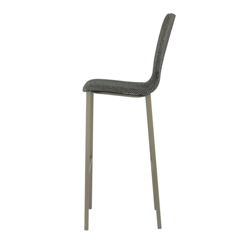 Mobliberica Koko ® Tabouret de bar dossier haut en tissu> Tabouret De Bar (assise +/- 80 Cm)
