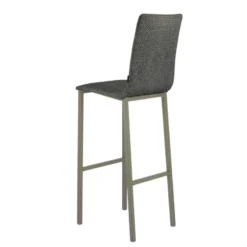 Mobliberica Koko ® Tabouret de bar dossier haut en tissu><noscript><img width=