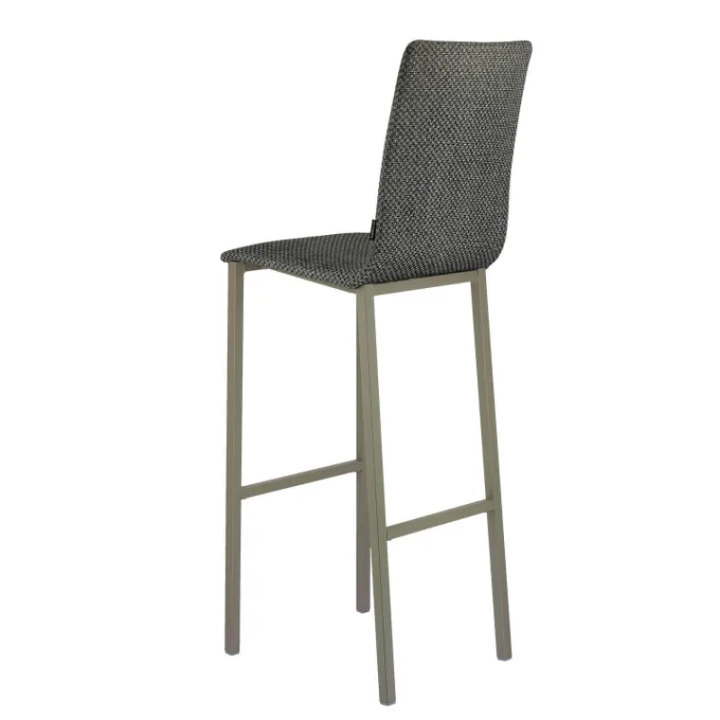 Mobliberica Koko ® Tabouret de bar dossier haut en tissu> Tabouret De Bar (assise +/- 80 Cm)