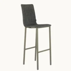 Mobliberica Koko ® Tabouret de bar dossier haut en tissu><noscript><img width=