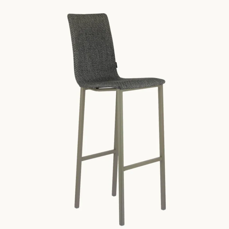 Mobliberica Koko ® Tabouret de bar dossier haut en tissu> Tabouret De Bar (assise +/- 80 Cm)