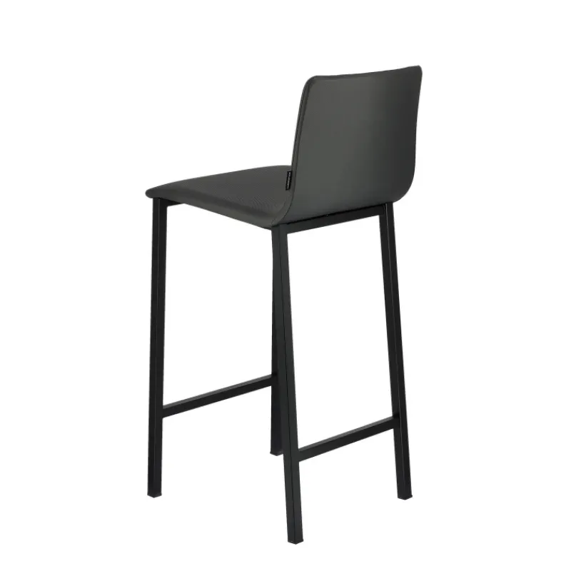 Mobliberica Koko ® Tabouret snack en simili dossier bas avec pieds en métal> Tabouret Snack (assise +/- 65 Cm)|Tabouret De Bar (assise +/- 80 Cm)