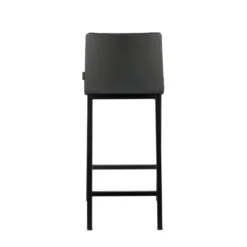 Mobliberica Koko ® Tabouret snack en simili dossier bas avec pieds en métal><noscript><img width=