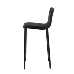 Mobliberica Koko ® Tabouret snack en tissu dossier bas avec pieds en métal><noscript><img width=