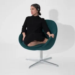 Varier Kokon club ® Fauteuil pivotant confortable en tissu design> Fauteuil De Salon