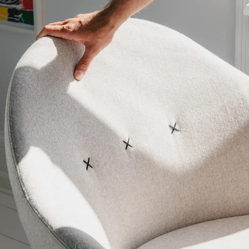 Varier Kokon club ® Fauteuil pivotant confortable en tissu design> Fauteuil De Salon