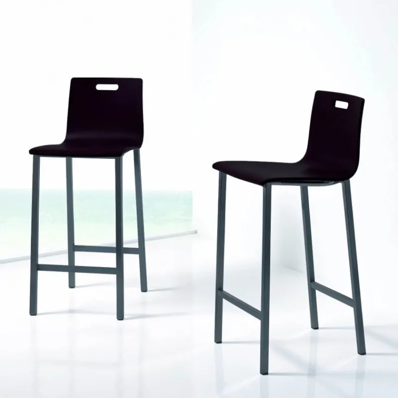 Mobliberica Koko Tabouret snack ® dossier bas en bois> Tabouret Snack (assise +/- 65 Cm)|Tabouret De Bar (assise +/- 80 Cm)