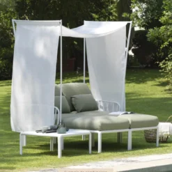 Komodo ombra 2 Canapé de jardin 2 places avec voile d'ombrage fabriqué en Italie><noscript><img width=