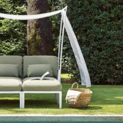 Komodo ombra 3 Canapé de jardin 3 places avec voile d'ombrage fabriqué en Italie> Fauteuil De Jardin