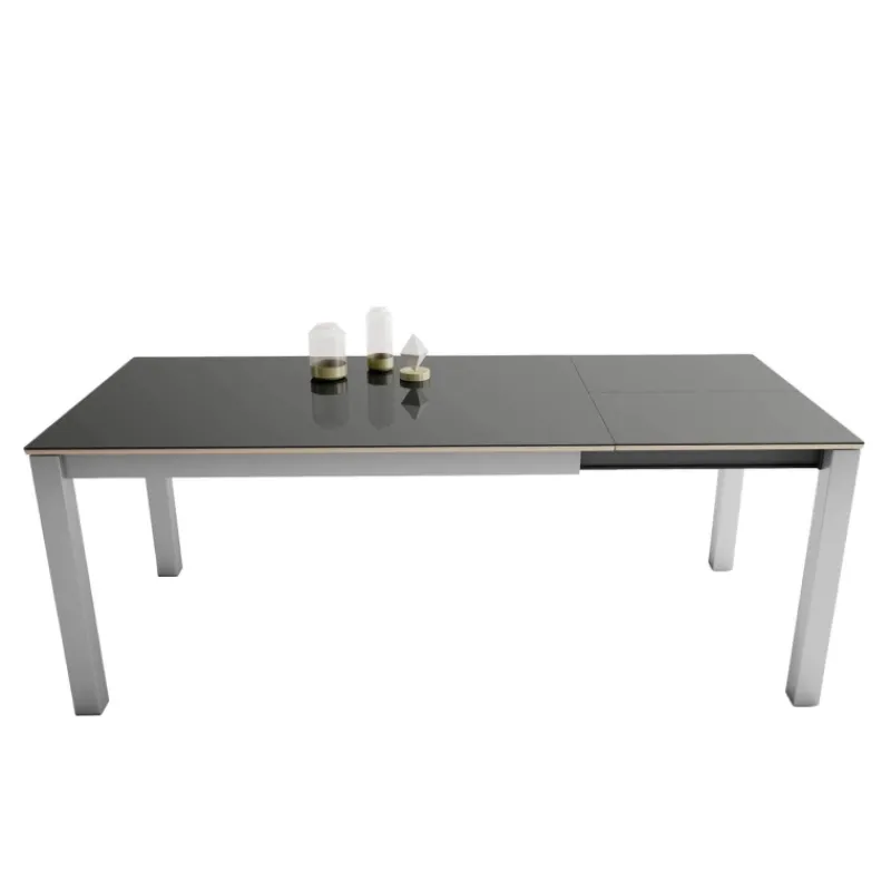 Cancio Kyoto Table rectangulaire en verre extensible> Table De Salle à Manger