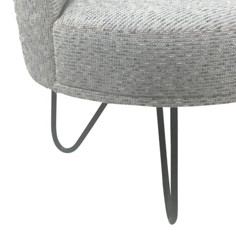 Paget Léa Fauteuil lounge design art déco avec pieds épingle fabrication française> Fauteuil De Salon