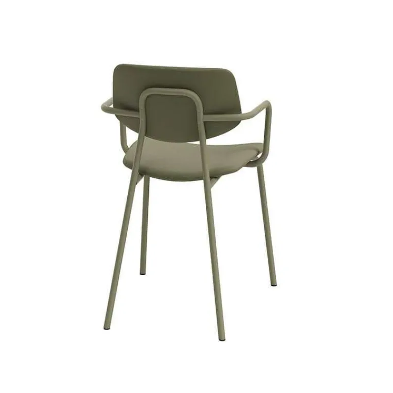 Perfecta Lago Chaise avec accoudoirs vintage rembourrée en simili> Chaise De Cuisine|Chaise De Salle à Manger