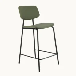 Perfecta Lago Tabouret snack vintage rembourré en simili fabriqué en Belgique><noscript><img width=
