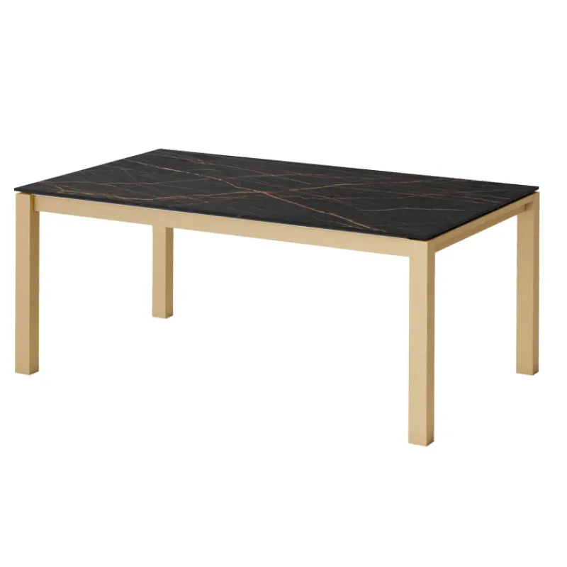 Cancio Lakera Table en Dekton avec pieds en bois massif> Table De Cuisine|Table De Salle à Manger