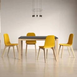 Cancio Lakera Table en Dekton avec pieds en bois massif><noscript><img width=