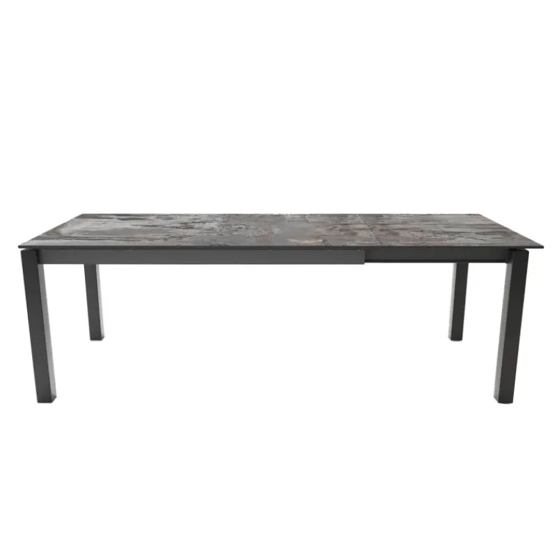 Cancio Lakera Table en Dekton rectangulaire extensible avec pieds en métal> Table De Cuisine|Table De Salle à Manger