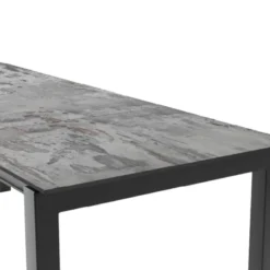 Cancio Lakera Table en Dekton rectangulaire extensible avec pieds en métal><noscript><img width=