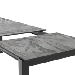 Cancio Lakera Table en Dekton rectangulaire extensible avec pieds en métal><noscript><img width=