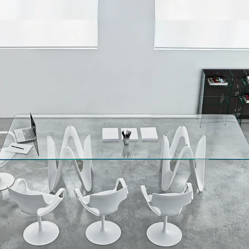 Sovet Italia Lambda Sovet® Table de salle à manger design en verre 320 x 120 cm> Table De Salle à Manger