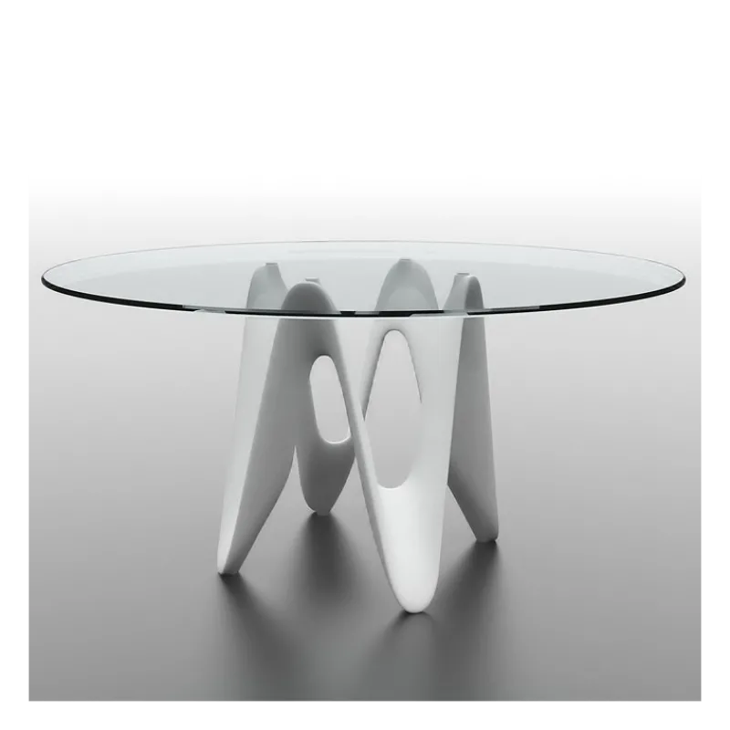 Sovet Italia Lambda Sovet® Table ronde design en verre> Table De Salle à Manger