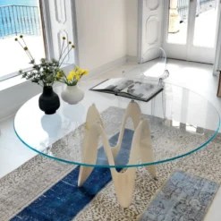 Sovet Italia Lambda Sovet® Table ronde design en verre><noscript><img width=