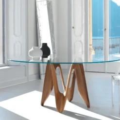 Sovet Italia Lambda Sovet® Table ronde design en verre><noscript><img width=