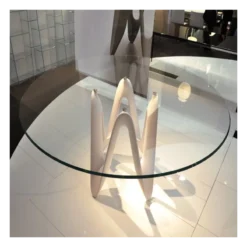 Sovet Italia Lambda Sovet® Table ronde design en verre><noscript><img width=