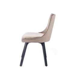 Sessio Lars Chaise cocooning en tissu et pieds en bois><noscript><img width=