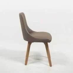 Sessio Lars Chaise de salle à manger vintage avec pieds en bois><noscript><img width=