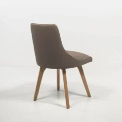 Sessio Lars Chaise de salle à manger vintage avec pieds en bois><noscript><img width=