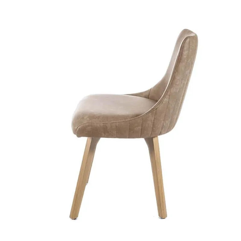 Sessio Lars line Chaise matelassée avec pieds en bois massif> Chaise De Cuisine|Chaise De Salle à Manger
