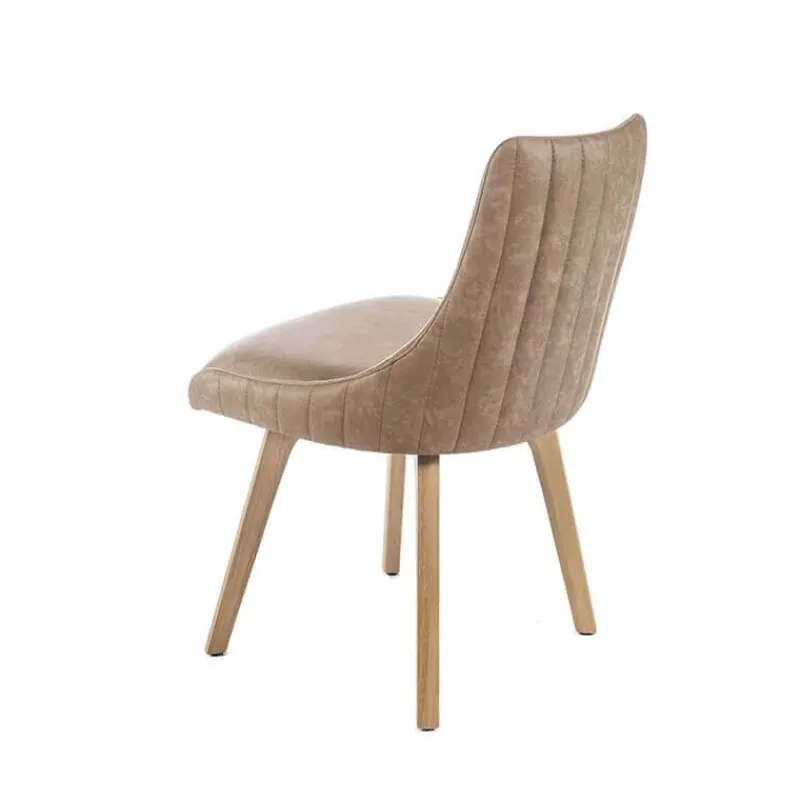 Sessio Lars line Chaise matelassée avec pieds en bois massif> Chaise De Cuisine|Chaise De Salle à Manger