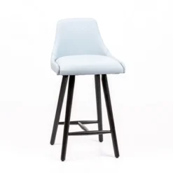 Sessio Lars Tabouret snack rembourré avec pieds bois><noscript><img width=