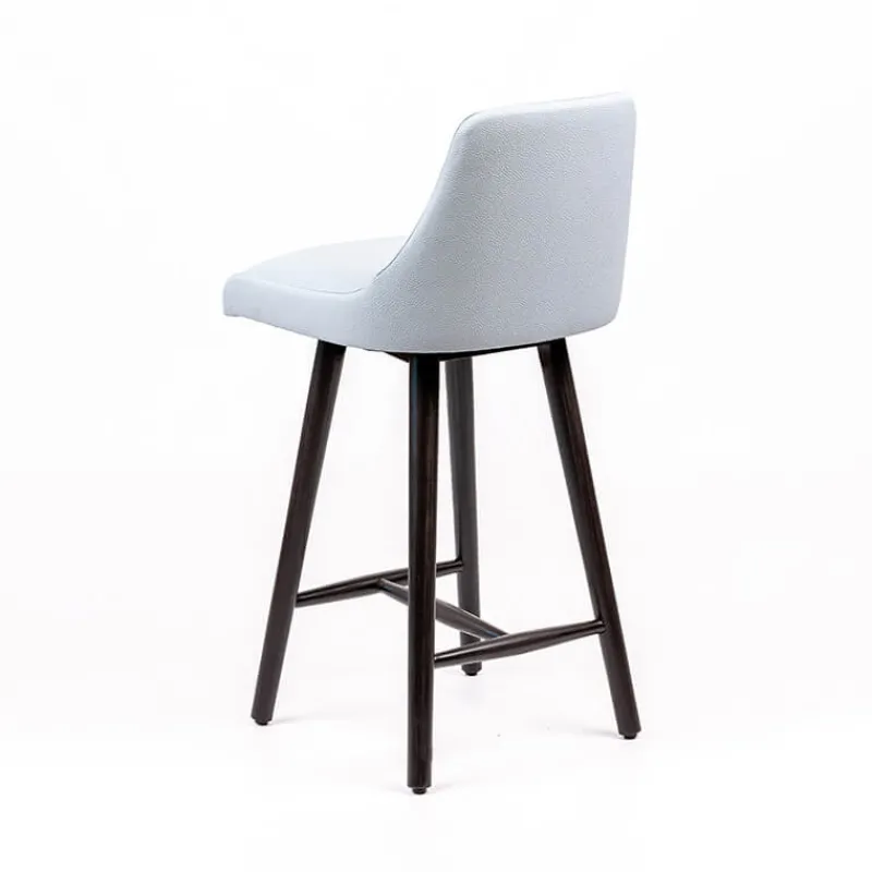 Sessio Lars Tabouret snack rembourré avec pieds bois> Tabouret Snack (assise +/- 65 Cm)|Tabouret De Bar (assise +/- 80 Cm)