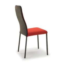 Europea Laura Chaise de salle à manger italienne en tissu bicolore><noscript><img width=