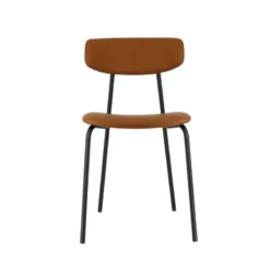 Perfecta Lazio Chaise belge style rétro en simili avec pieds en métal> Chaise De Cuisine|Chaise De Salle à Manger