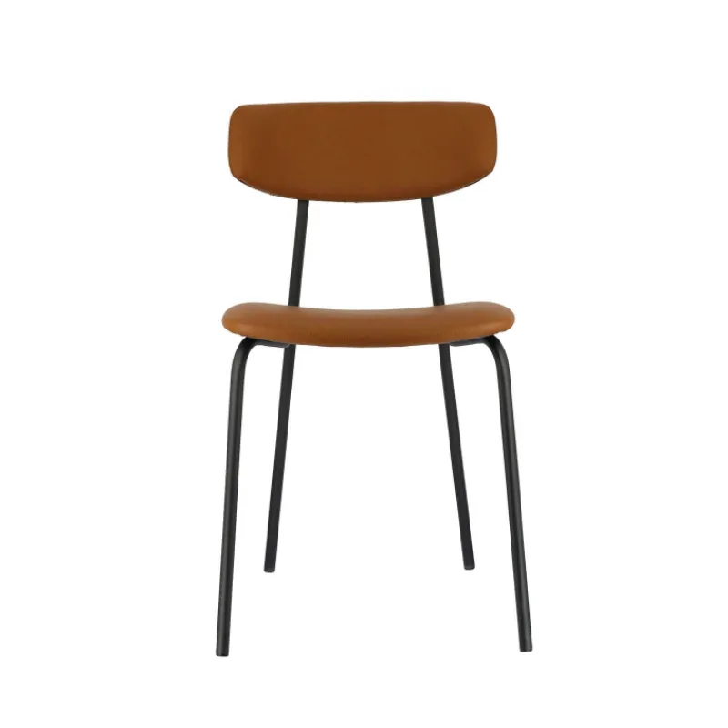 Perfecta Lazio Chaise belge style rétro en simili avec pieds en métal> Chaise De Cuisine|Chaise De Salle à Manger