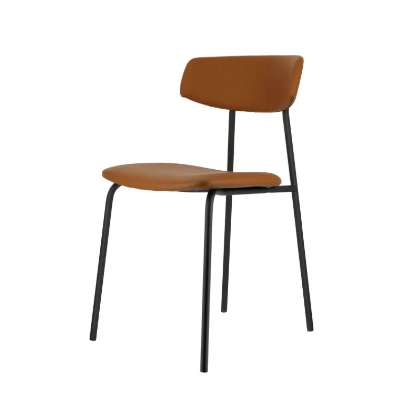 Perfecta Lazio Chaise belge style rétro en simili avec pieds en métal> Chaise De Cuisine|Chaise De Salle à Manger