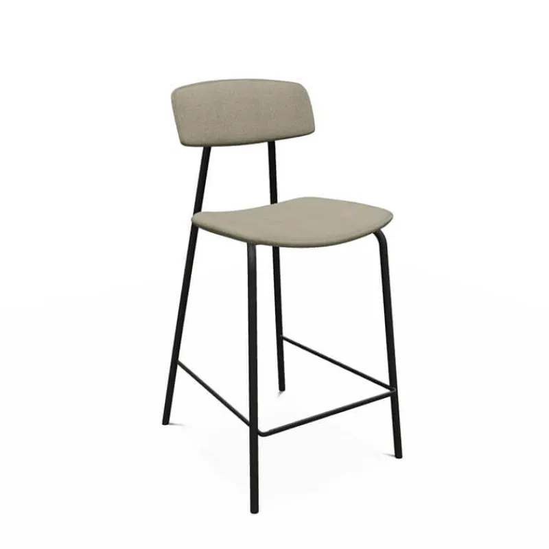 Perfecta Lazio Tabouret snack de style vintage en tissu fabriqué en Belgique> Tabouret Snack (assise +/- 65 Cm)|Tabouret De Bar (assise +/- 80 Cm)