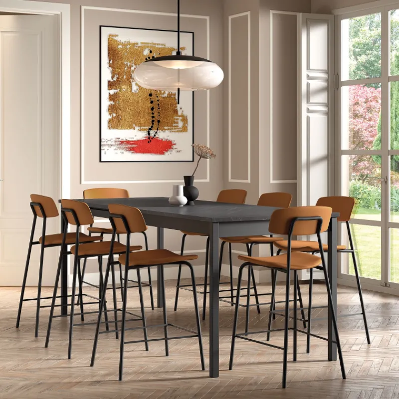 Perfecta Lazio Tabouret snack style rétro en simili fabriqué en Belgique> Tabouret Snack (assise +/- 65 Cm)|Tabouret De Bar (assise +/- 80 Cm)